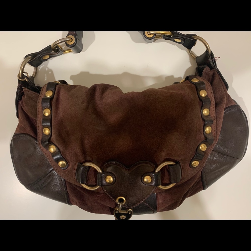 JUICY COUTURE suede hand bag
